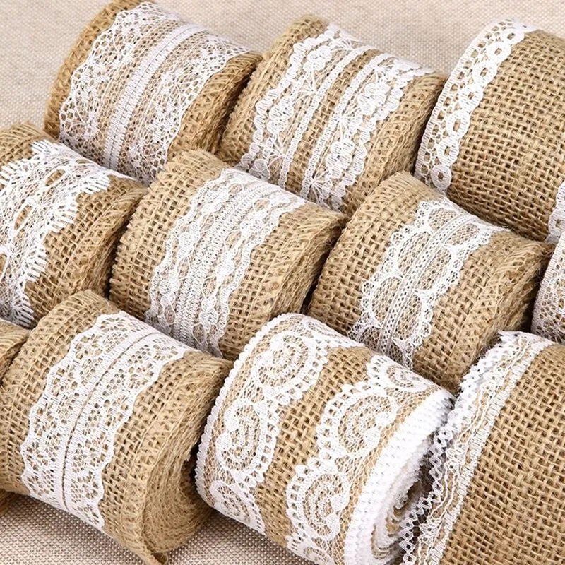 Lace And Burlap Ribbon